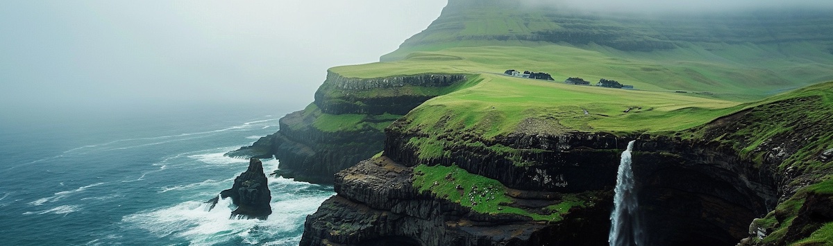 die Klippen der Färöer-Inseln
