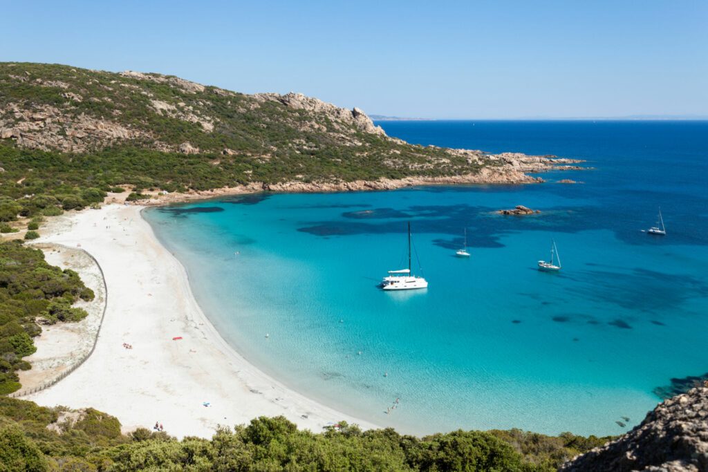 Strand von Roccapina, Korsika, Frankreich