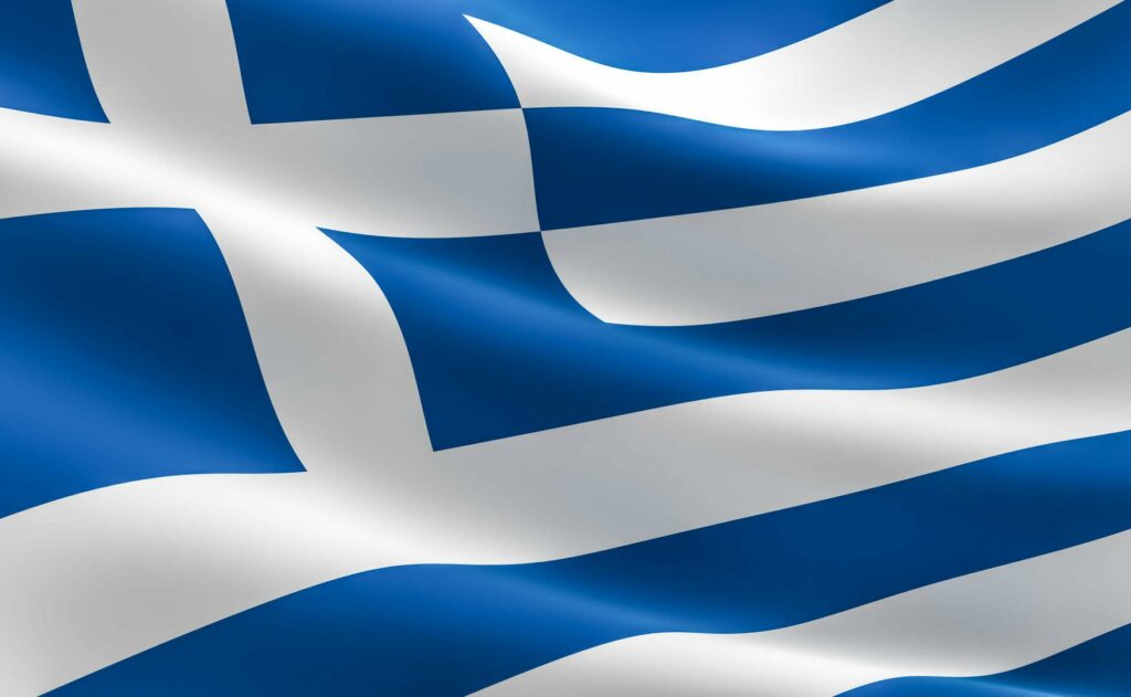 Griechische Flagge - Hellenische Republik