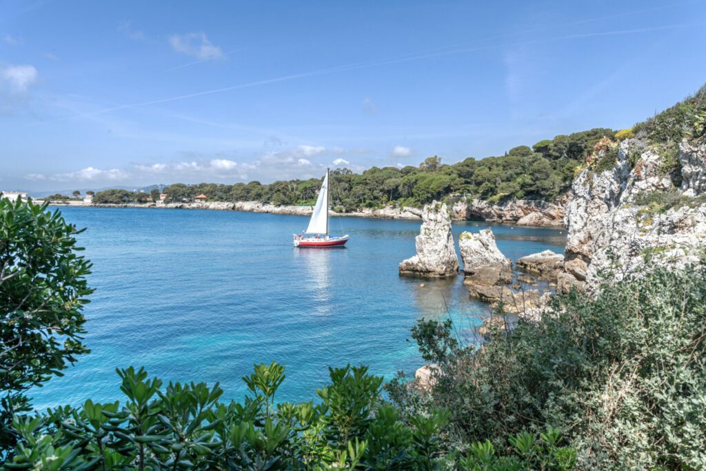 Landschaft am Meer am Cap d'Antibes