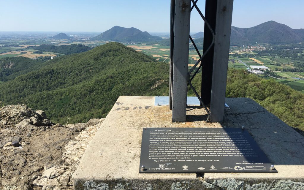 Blick von Montegrotto Terme für eine literarische Reise durch Norditalien