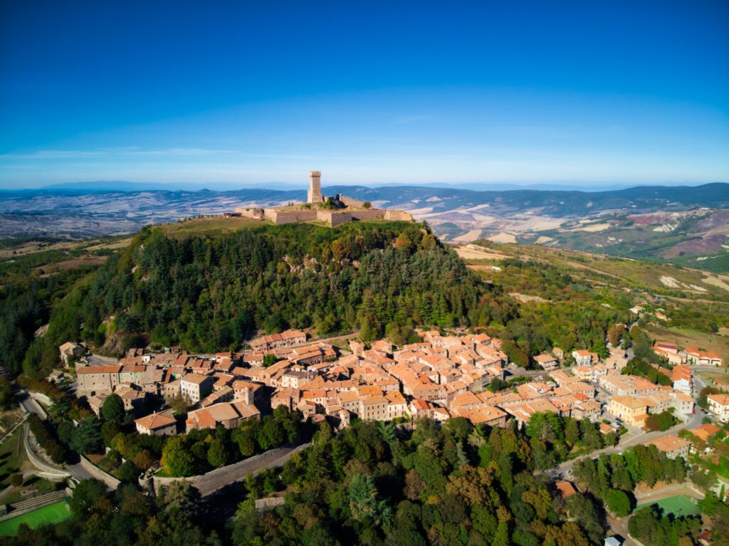 Das Dorf Radicofani und seine Festung