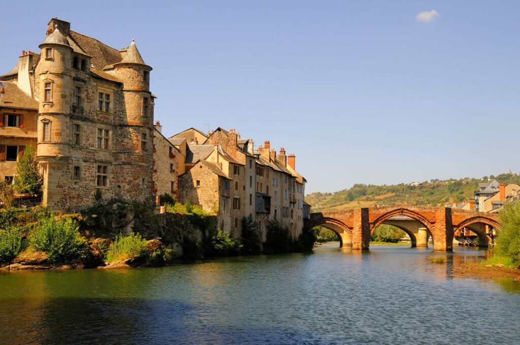 Das Dorf Espalion in Aveyron