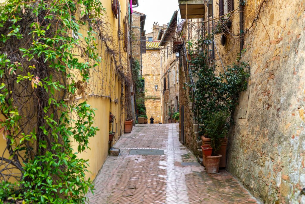 Gasse von San Quirico d'Orcia