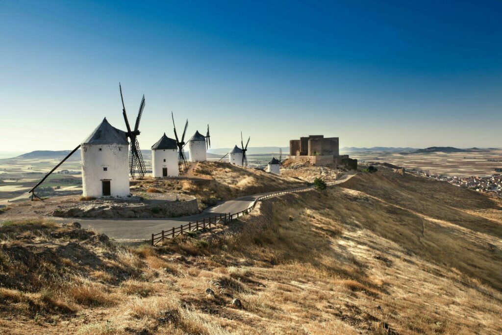 Die Mühlen von Don Quijote in Consuegra