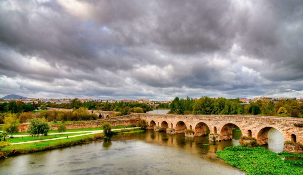 Eine römische Brücke in Mérida