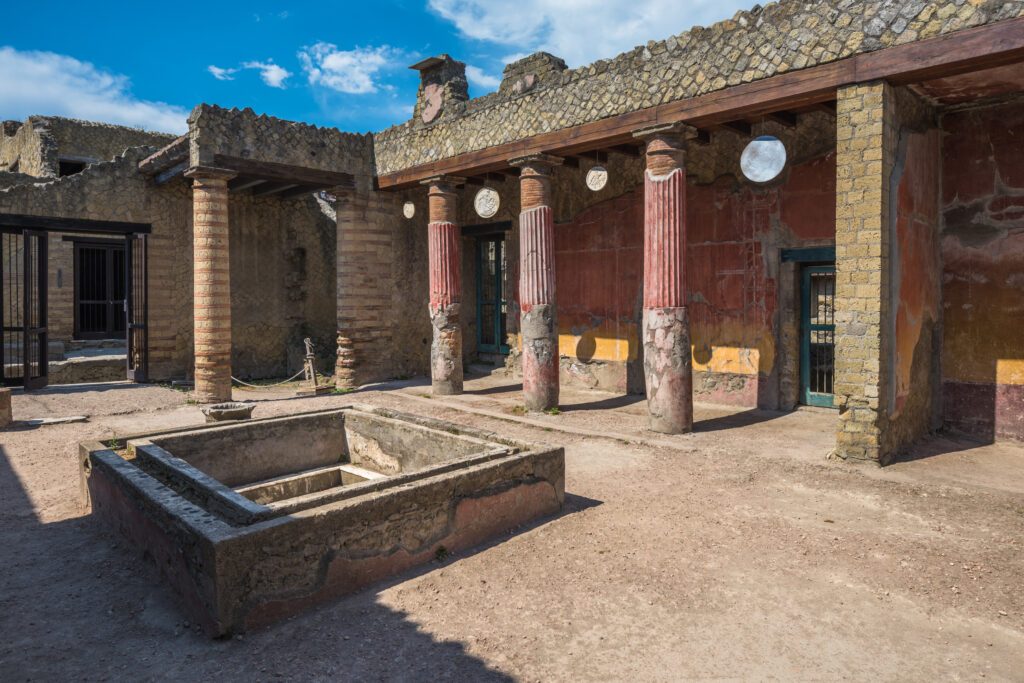 Die Ruinen von Herculaneum, am Stadtrand von Neapel