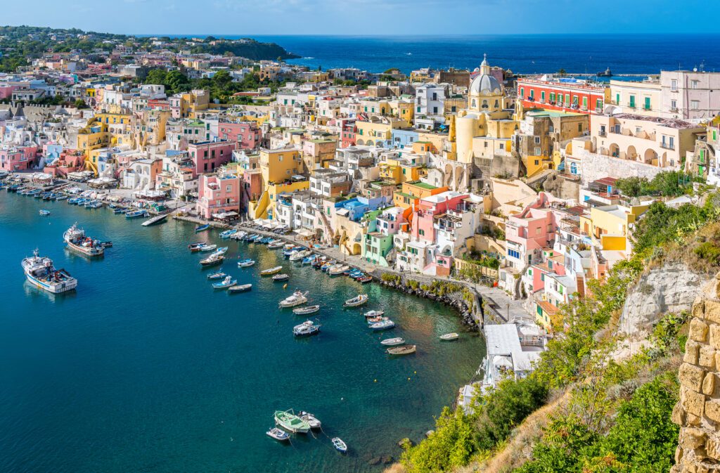 Die Insel Procida, in der Nähe von Neapel